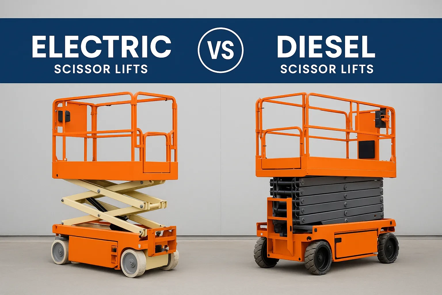Electric vs Diesel Scissor Lifts in Ontario
