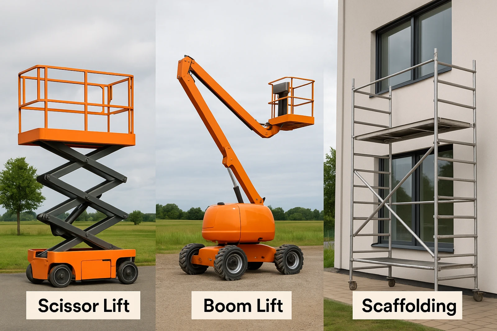 Scissor Lift vs Boom Lift vs Scaffolding