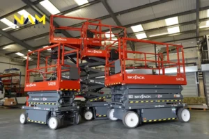 Scissor lift emergency lowering rescue plan