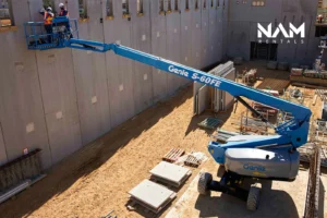 Boom lift tip over risks