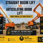Straight Boom Lift vs. Articulating Boom Lift