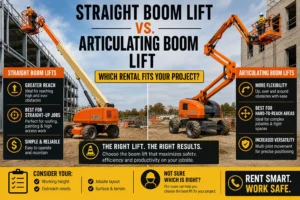 Straight Boom Lift vs. Articulating Boom Lift
