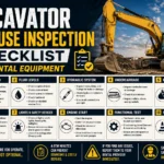excavator pre-use inspection checklist