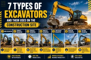 types of excavators