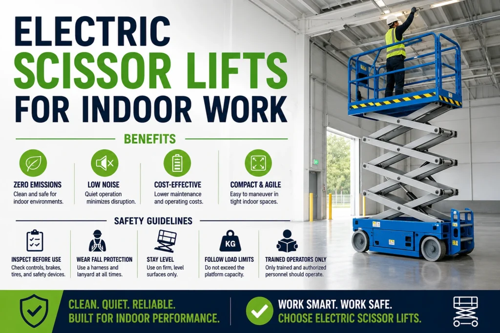 Electric Scissor Lifts for Indoor Work