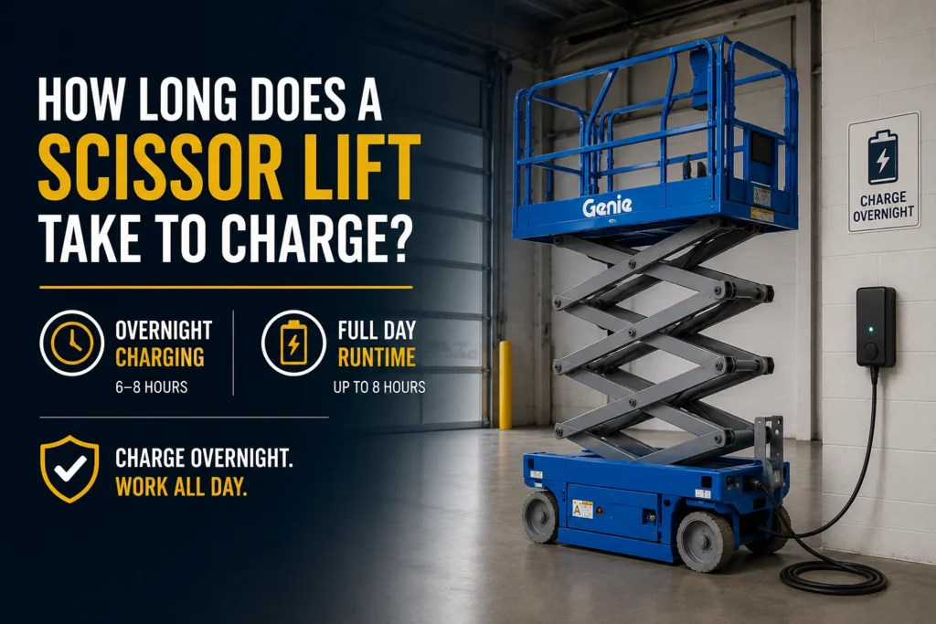 scissor lift charging time