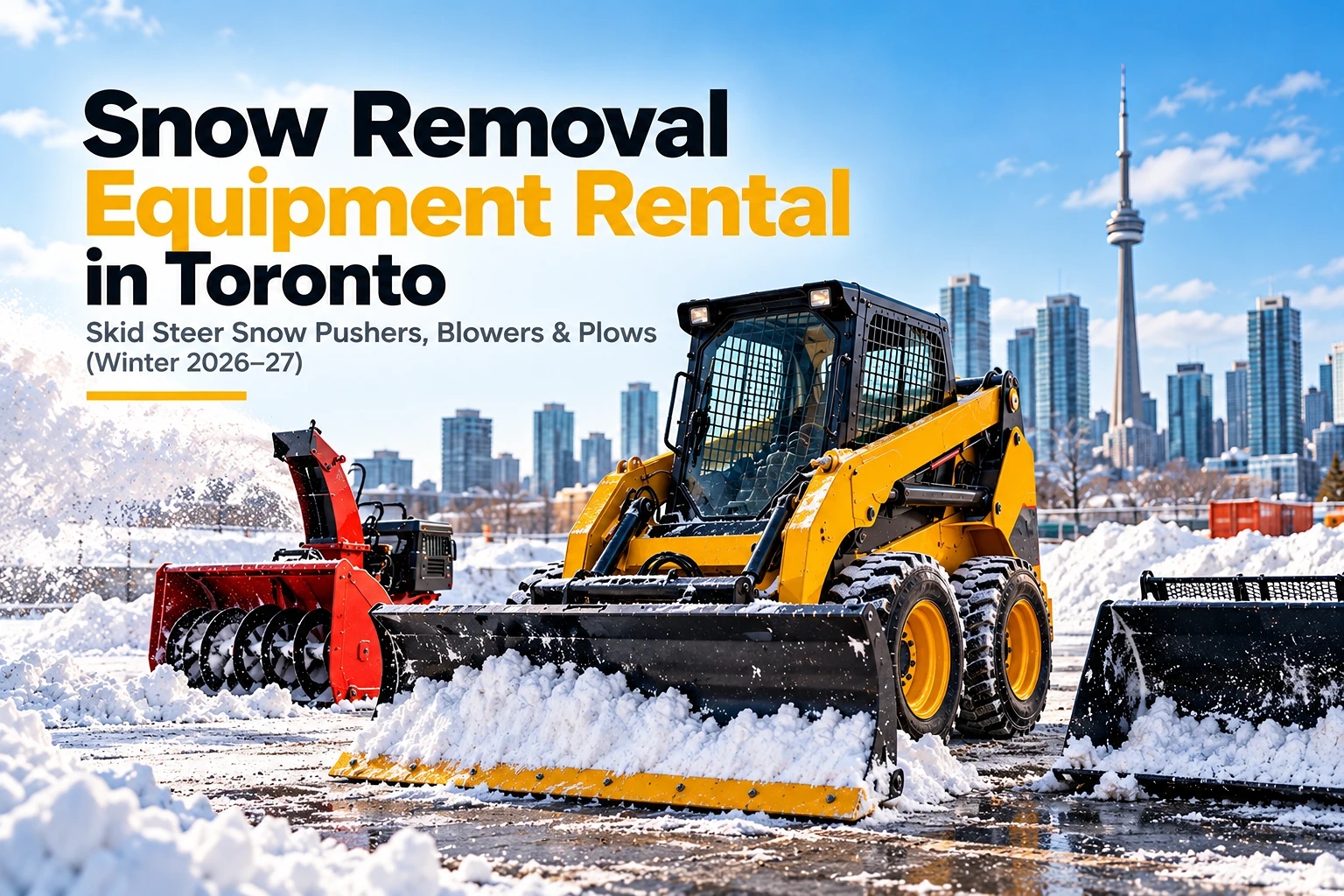 Snow Removal Equipment Rental Toronto | 2026–27